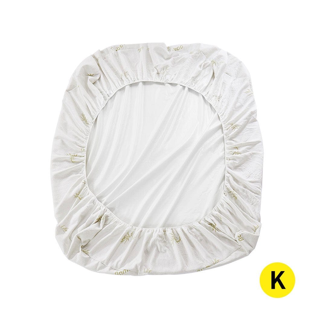 Dreamz Mattress Protector Mattress Protector Topper 70% Bamboo Hypoallergenic Sheet Cover King