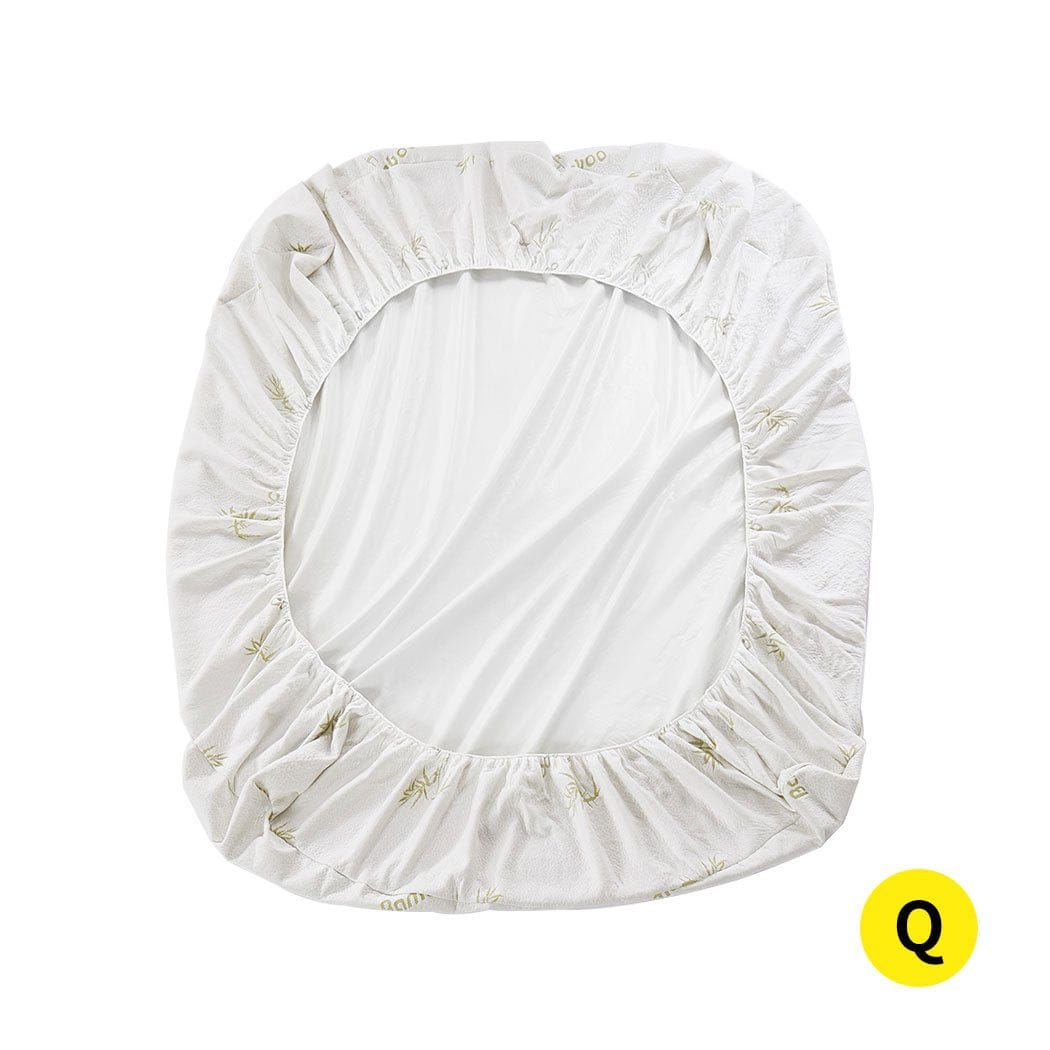 Dreamz Mattress Protector Mattress Protector Topper 70% Bamboo Hypoallergenic Sheet Cover Queen