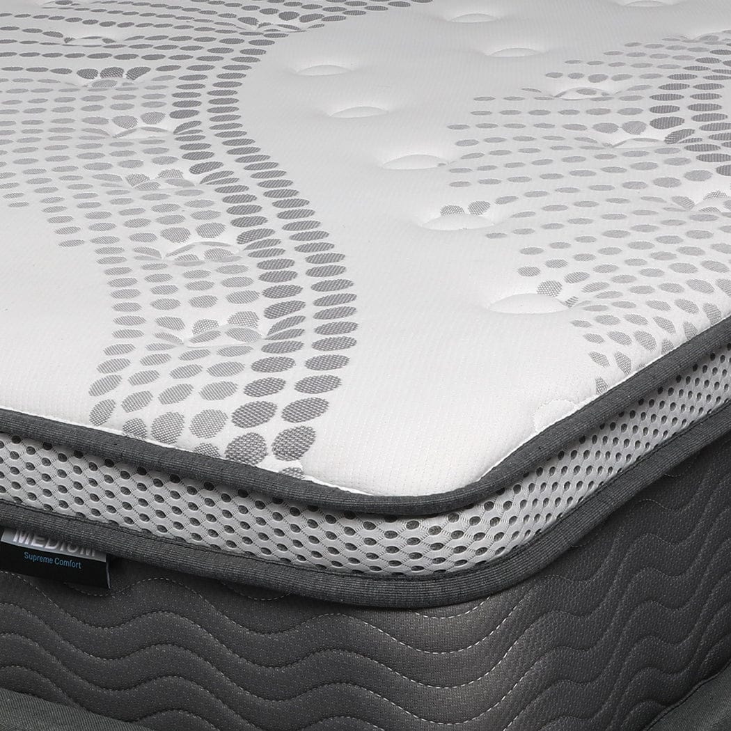 Dreamz Mattresses Pocket Spring Mattress Cool Gel Memory Foam  Euro Top Medium Soft 30CM - DOUBLE