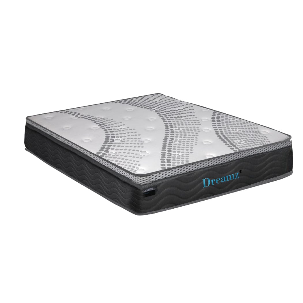 Dreamz Mattresses Pocket Spring Mattress Cool Gel Memory Foam  Euro Top Medium Soft 30CM - DOUBLE
