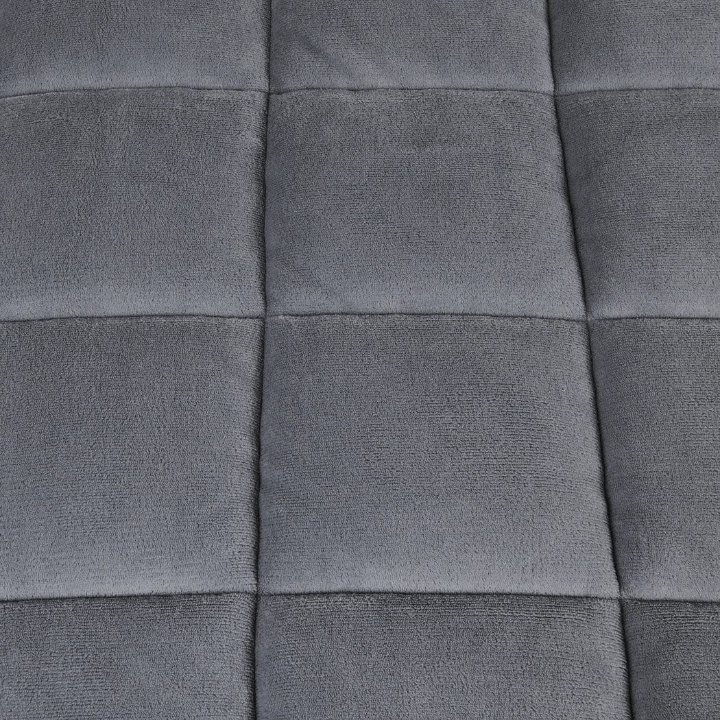 Dreamz Blanket Quilt Doona Comforter Blanket Velvet Winter Warm Queen Bedding Grey