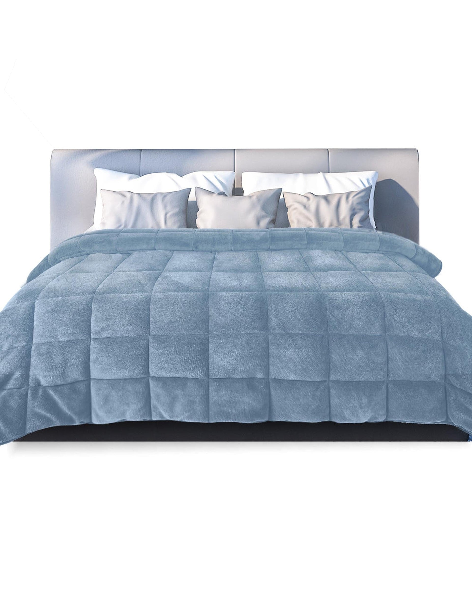 Dreamz Blanket Quilt Doona Comforter Blanket Velvet Winter Warm Super King Bedding Blue