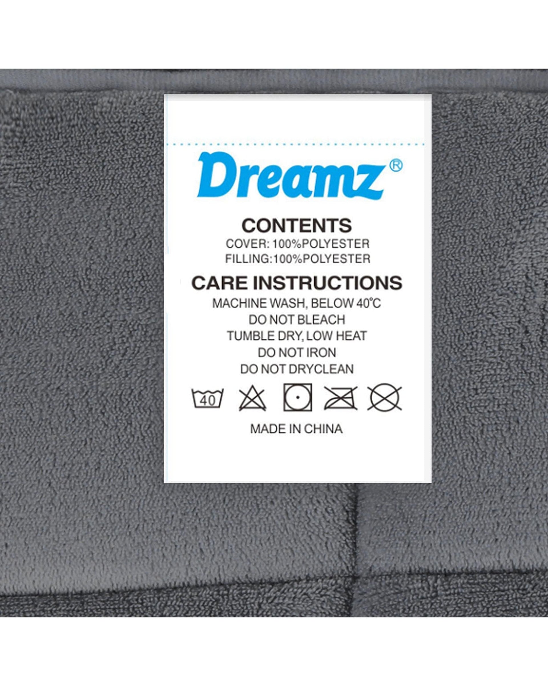 Dreamz Blanket Quilt Doona Comforter Blanket Velvet Winter Warm Super King Bedding Grey