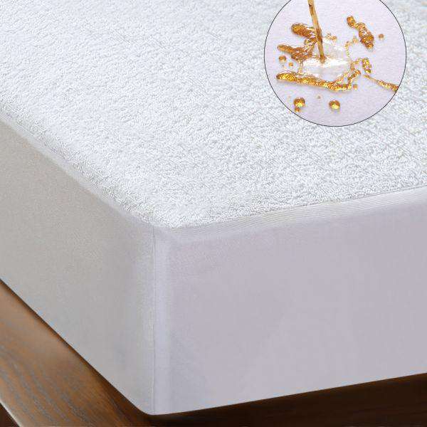 Dreamz Mattress Protector TERRY COTTON FULLY FITTED WATERPROOF MATTRESS PROTECTOR - Single