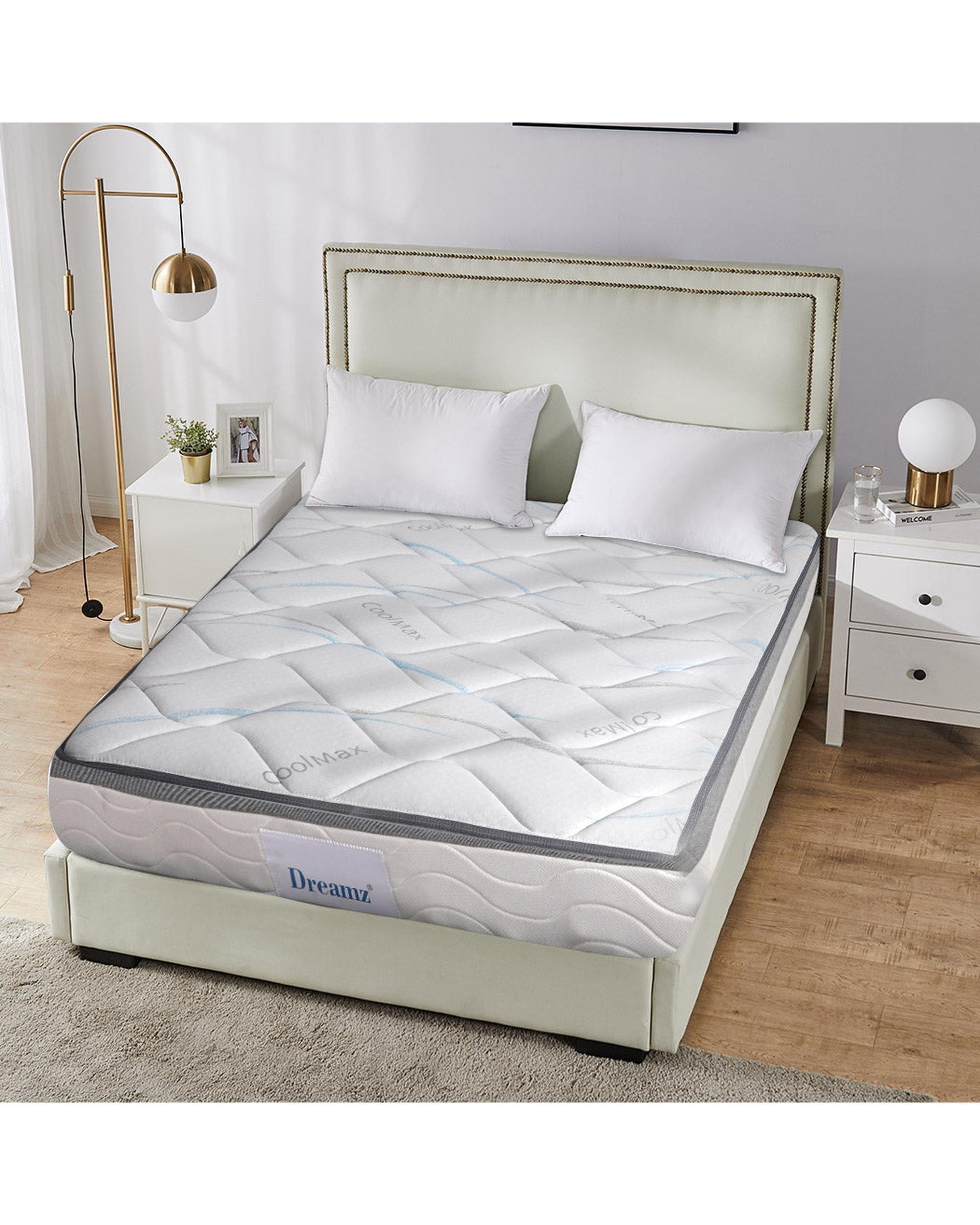 Dreamz Mattresses Top Pocket Spring Medium Firm Premium Foam 25CM - Double