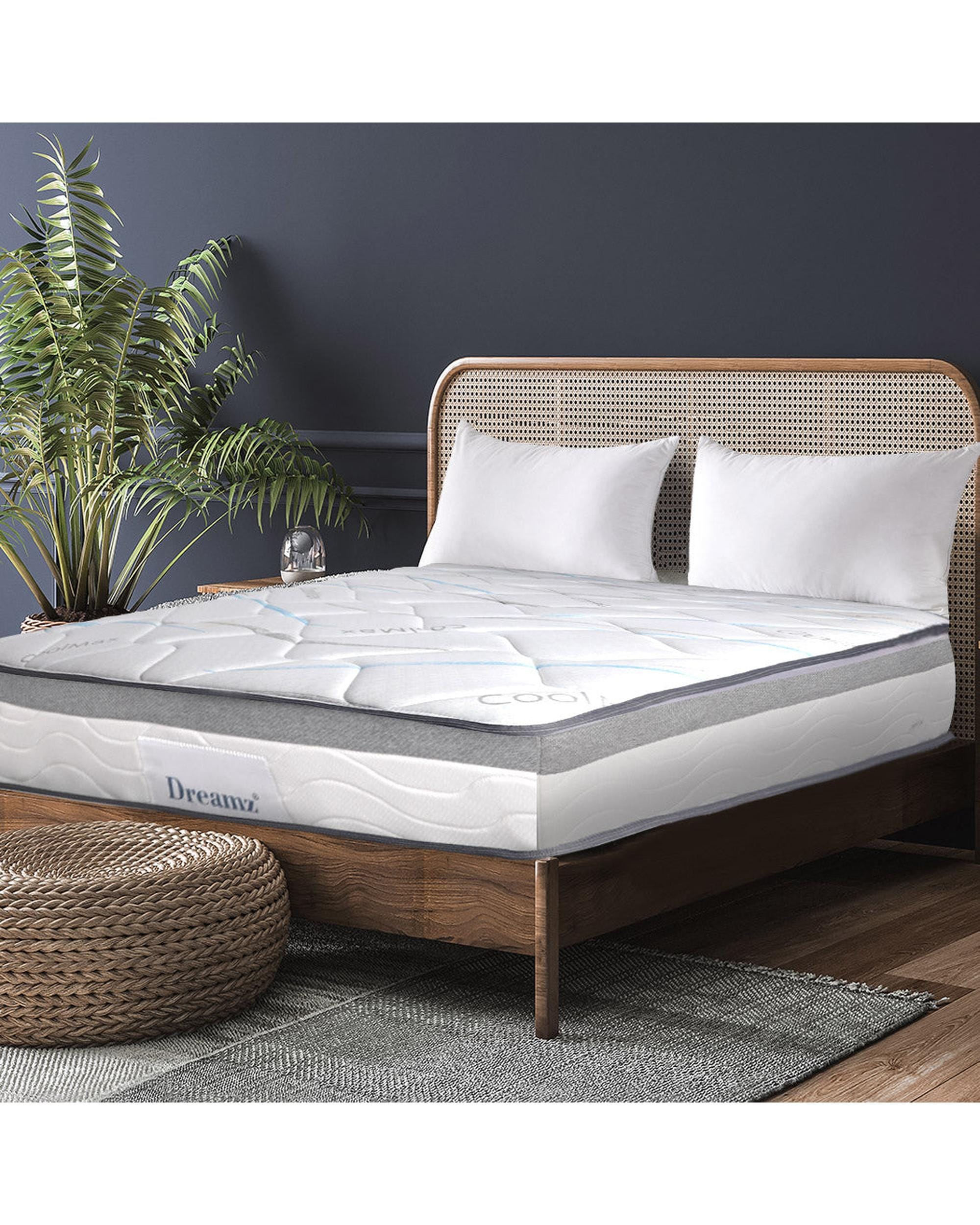 Dreamz Mattresses Top Pocket Spring Medium Firm Premium Foam 25CM - Double