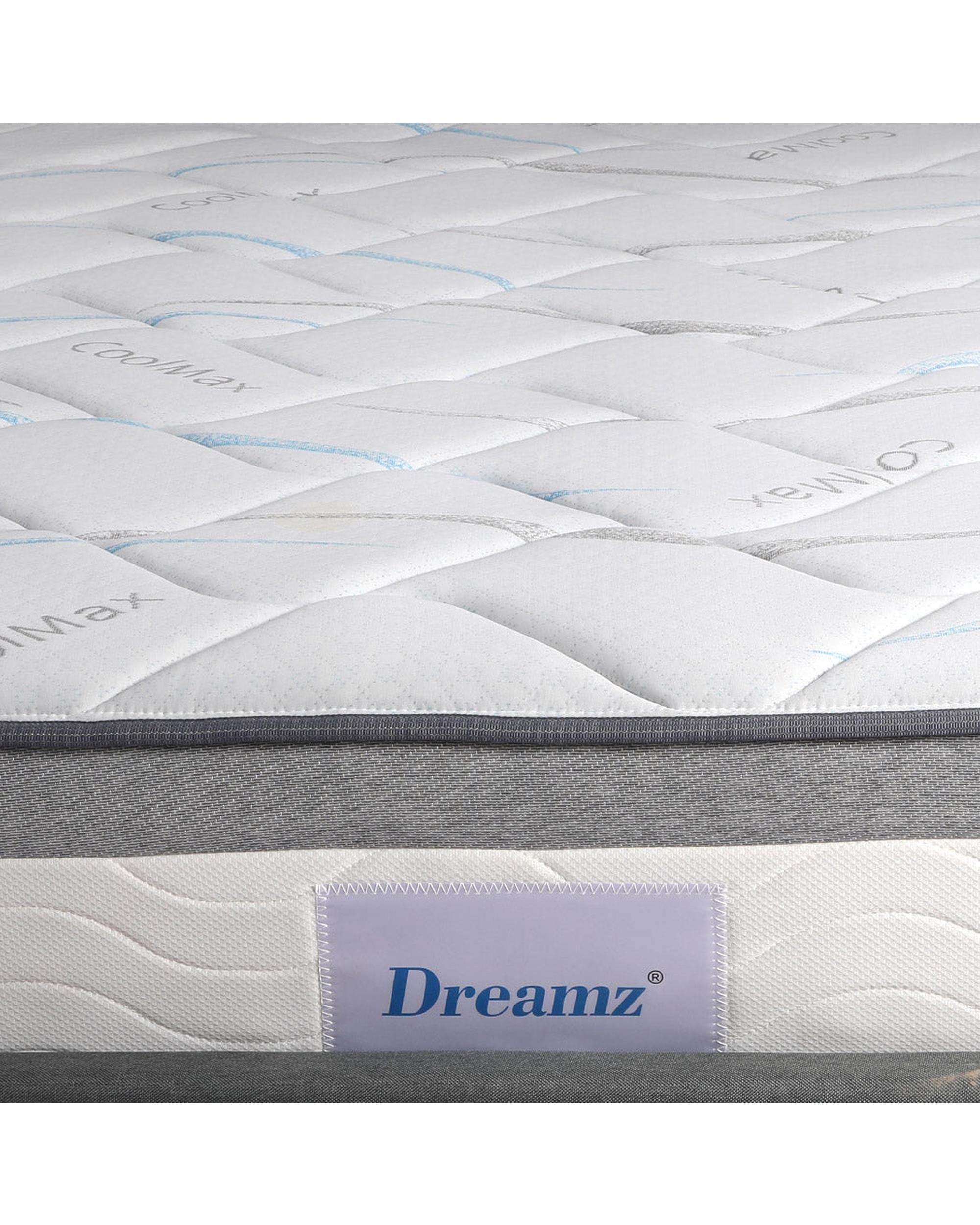 Dreamz Mattresses Top Pocket Spring Medium Firm Premium Foam 25CM - Double