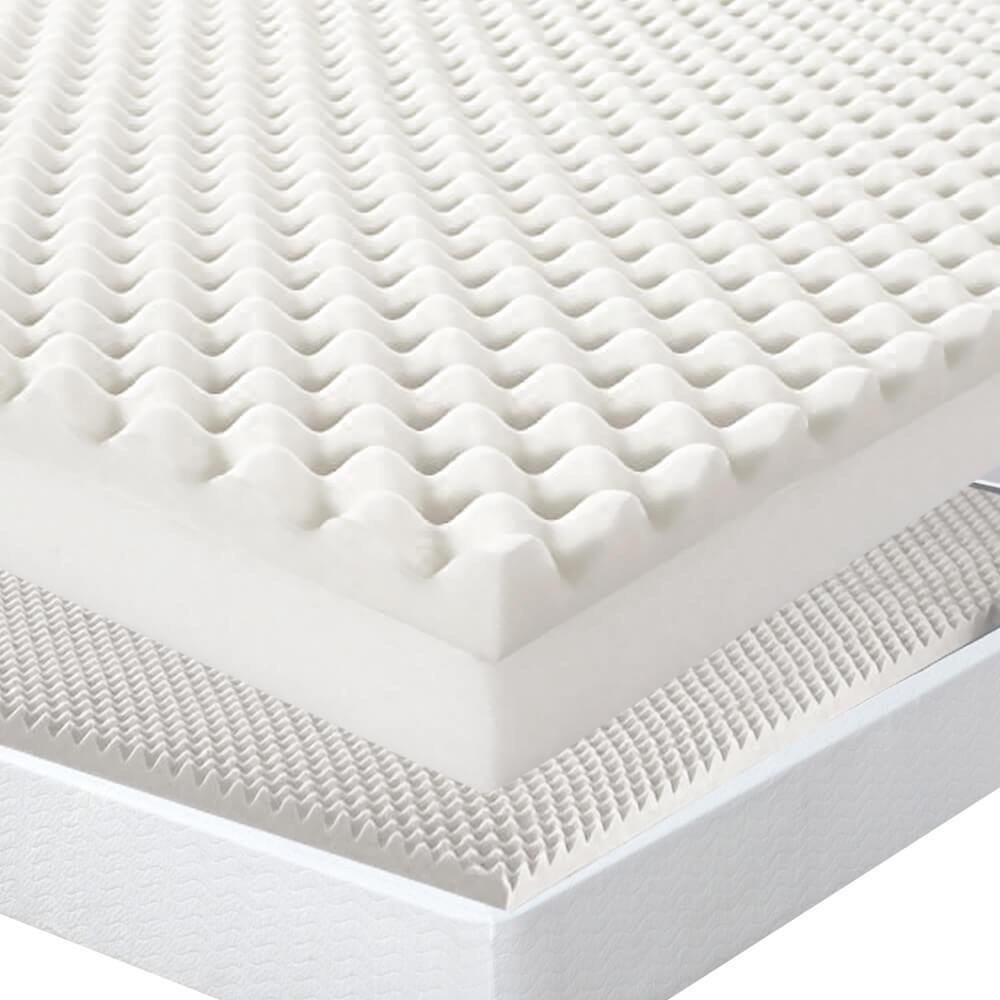 Dreamz Mattress Topper Underlay Foam Egg Crate Mattress Topper QUEEN Size Deluxe Protector 5CM