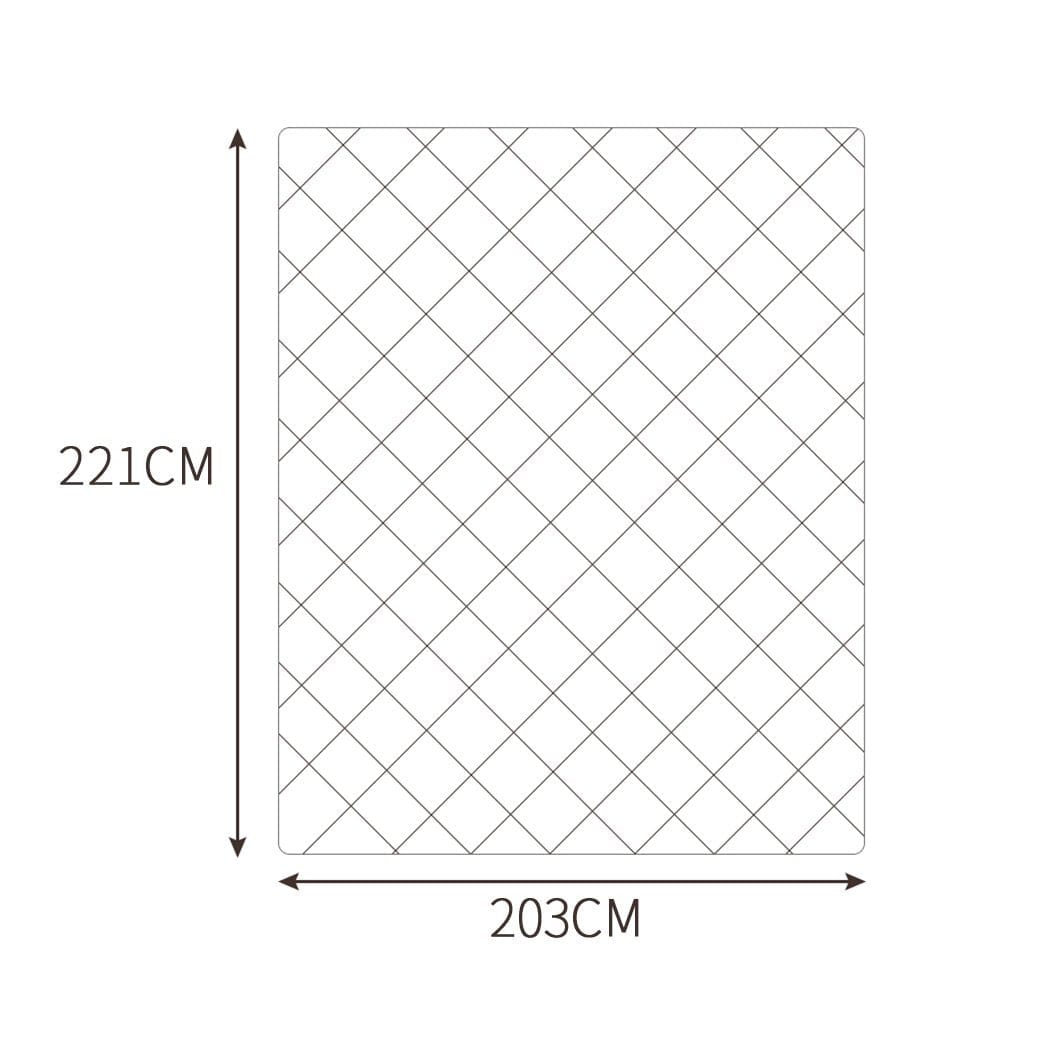 Dreamz Weighted Blanket Weighted Blanket 10KG Heavy Gravity Deep Relax Adults Cotton Cover Brown