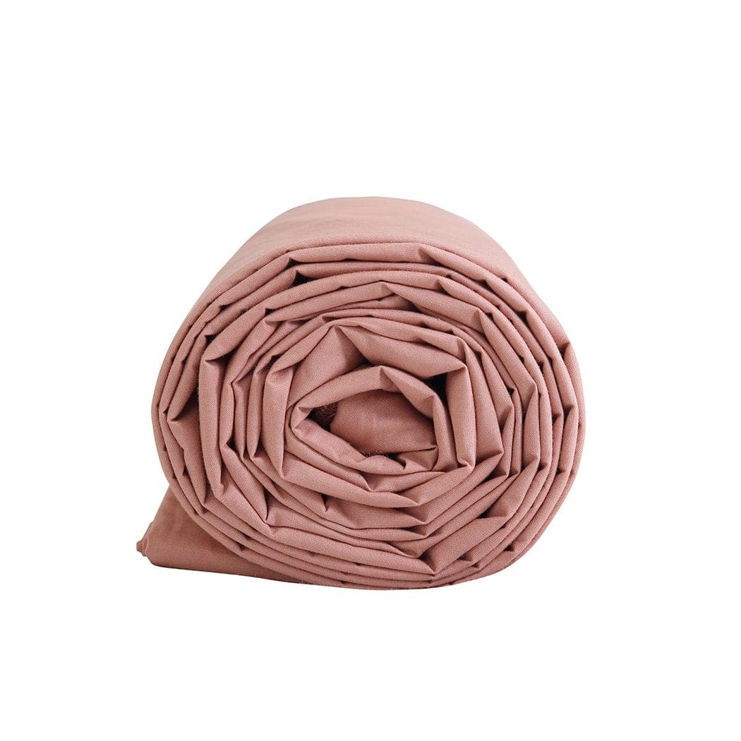 Dreamz Weighted Blanket Weighted Blanket 10KG Heavy Gravity Deep Relax Adults Cotton Cover Pink