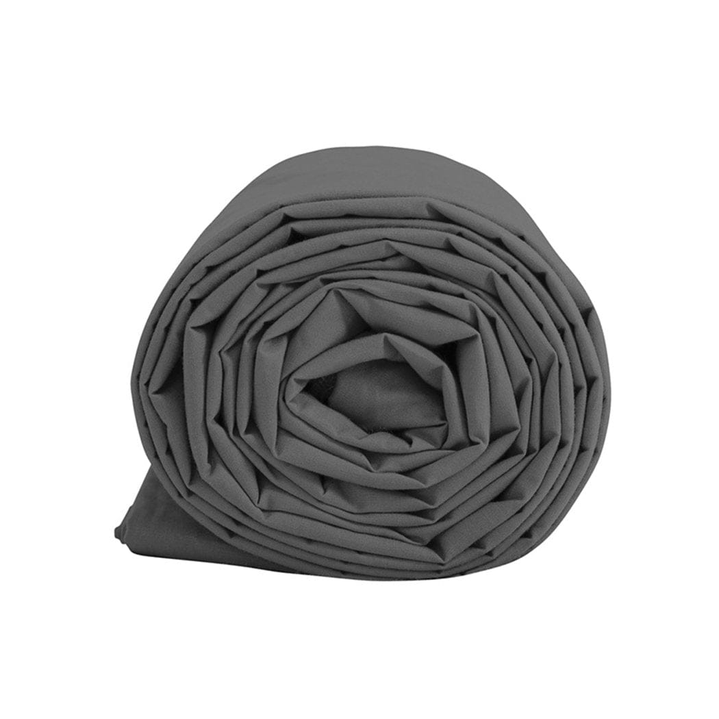 Dreamz Weighted Blanket Weighted Blanket 12KG Heavy Gravity Deep Relax Adults Cotton Cover Grey