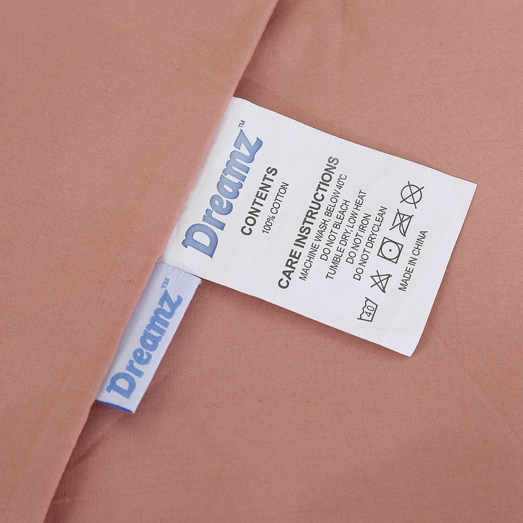 Dreamz Weighted Blanket Weighted Blanket 12KG Heavy Gravity Deep Relax Adults Cotton Cover Pink