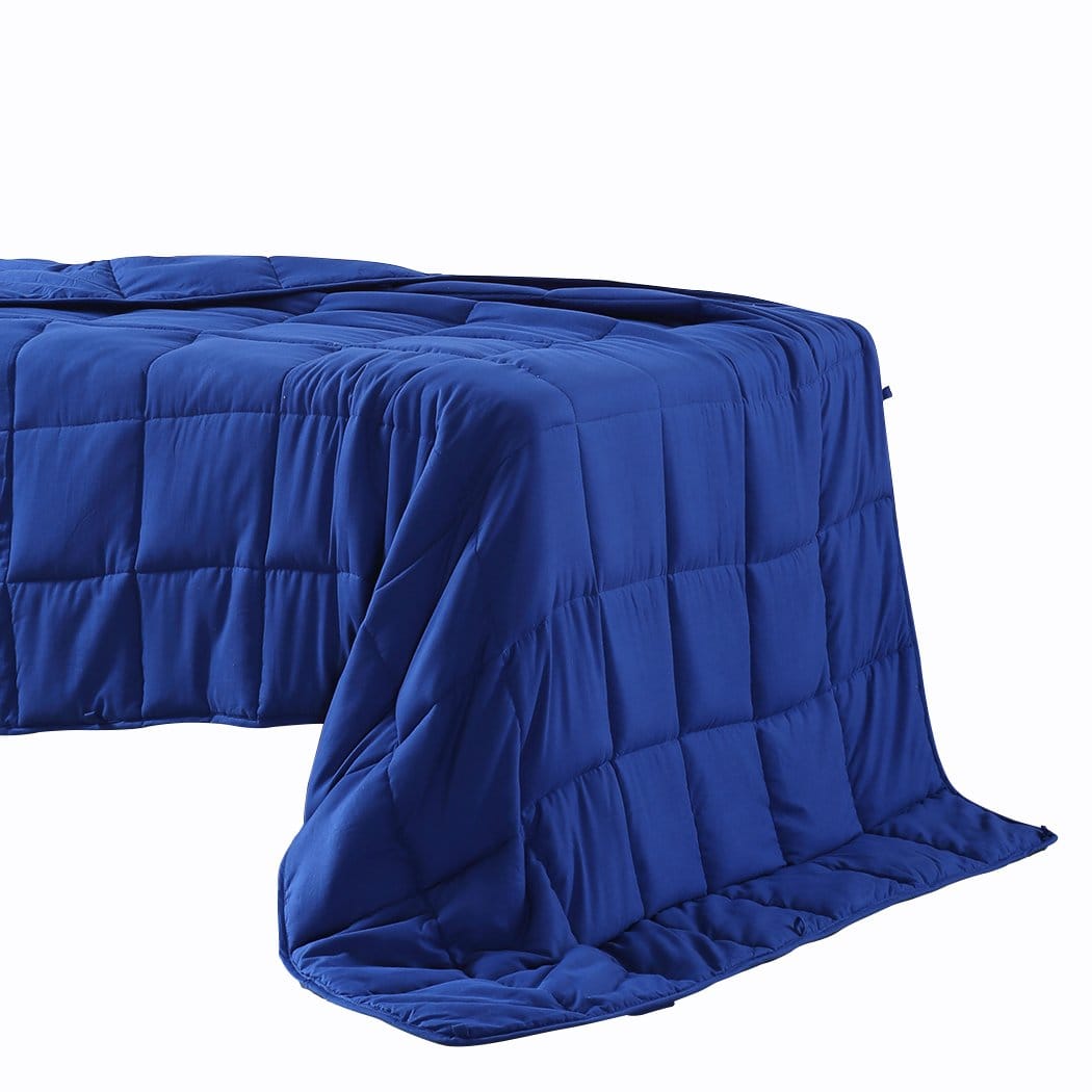 Dreamz Weighted Blanket Weighted Blanket Heavy Gravity Deep Relax 2.3KG Adult Kids Navy