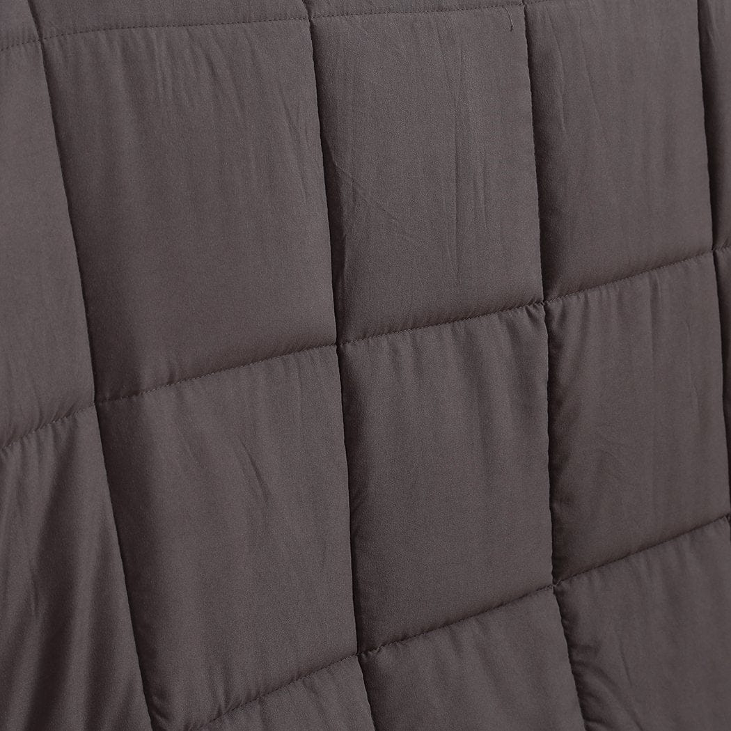 Dreamz Weighted Blanket Weighted Blanket Heavy Gravity Deep Relax 5KG Adult Double Grey