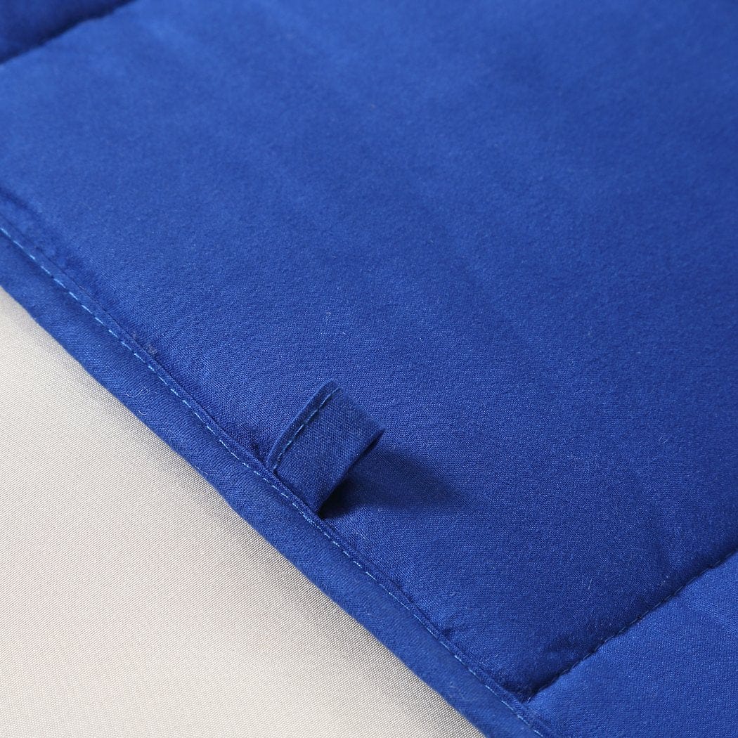 Dreamz Weighted Blanket Weighted Blanket Heavy Gravity Deep Relax 7KG Adult Double Navy
