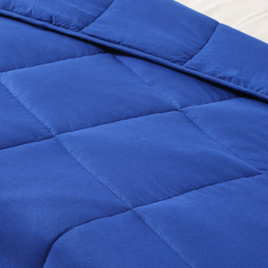 Dreamz Weighted Blanket Weighted Blanket Heavy Gravity Deep Relax 7KG Adult Double Navy