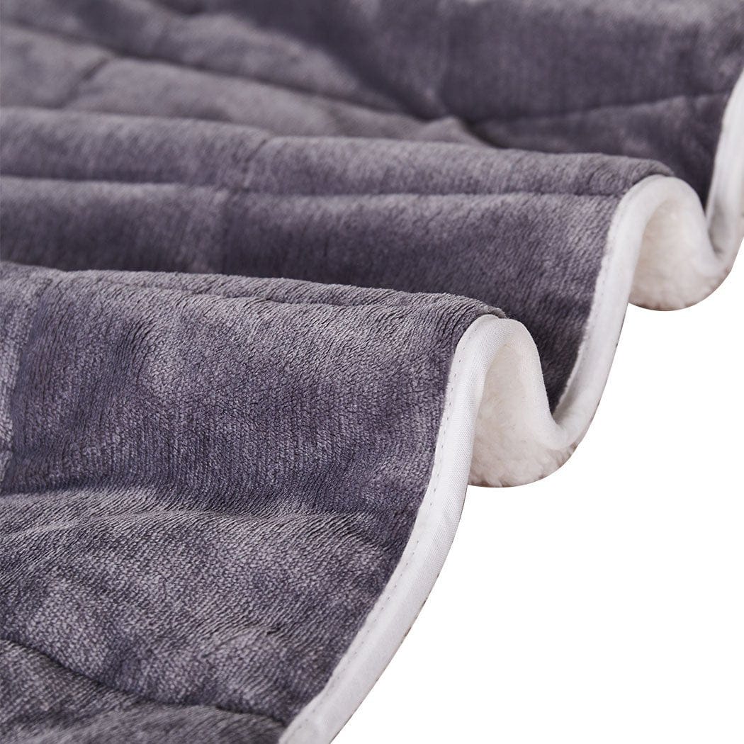 Dreamz Weighted Blanket Weighted Blanket Heavy Gravity Deep Relax Ultra Soft 9KG Adults Grey