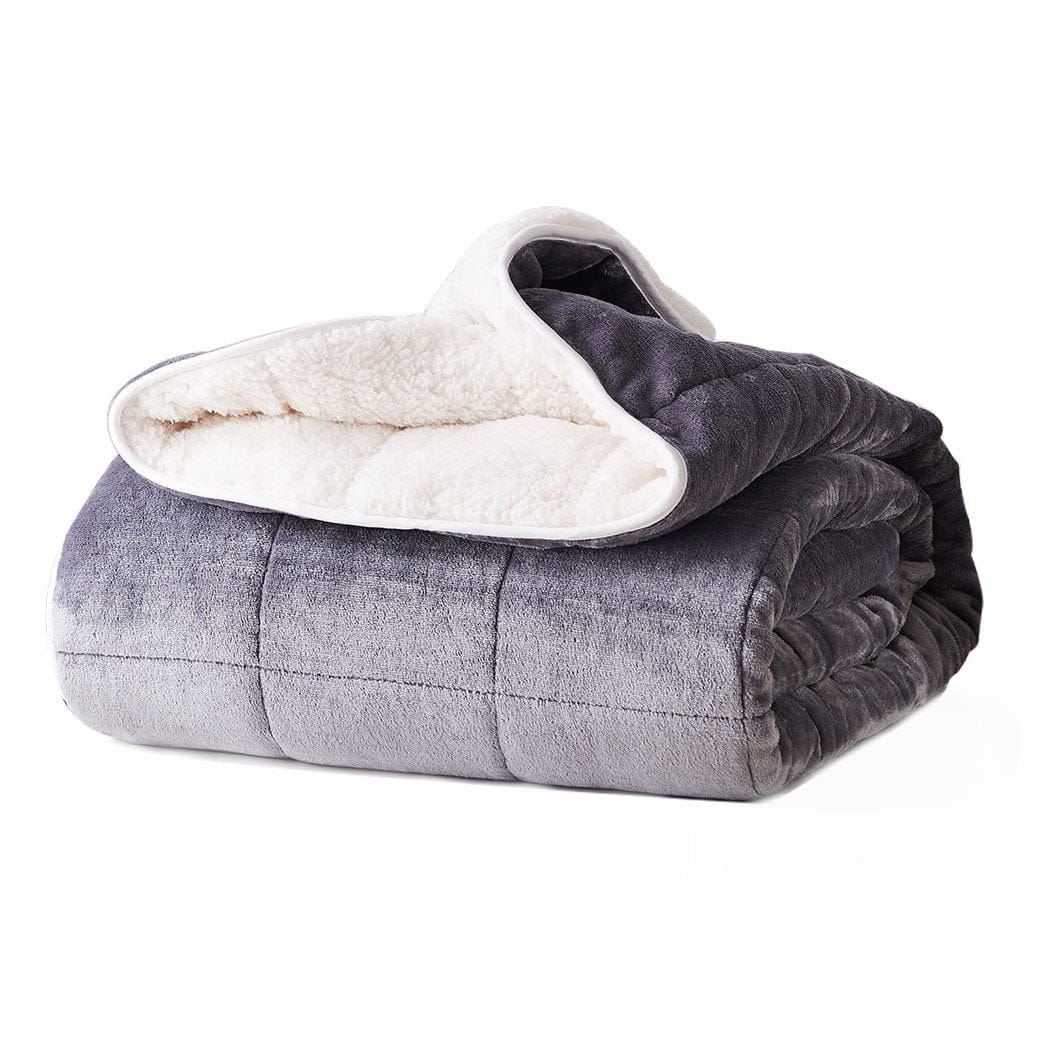 Dreamz Weighted Blanket Weighted Blanket Heavy Gravity Deep Relax Ultra Soft 9KG Adults Grey