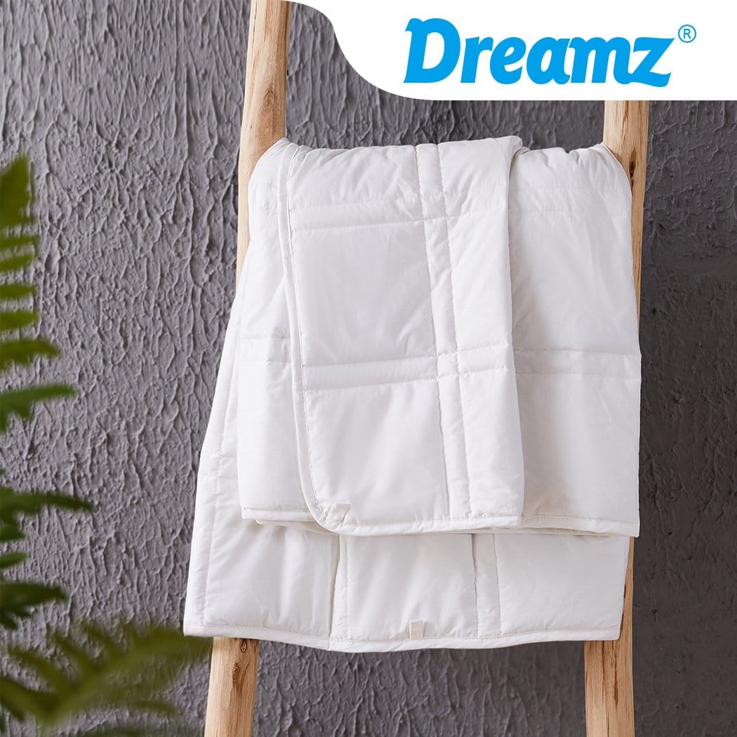 Dreamz Weighted Blanket Weighted Blanket Summer Cotton Heavy Gravity Adults Deep Relax Relief 7KG