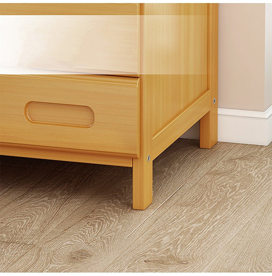 Bamboo Bedside Table Nightstand Storage Bedroom Sofa Side Stand - Wood Palermo