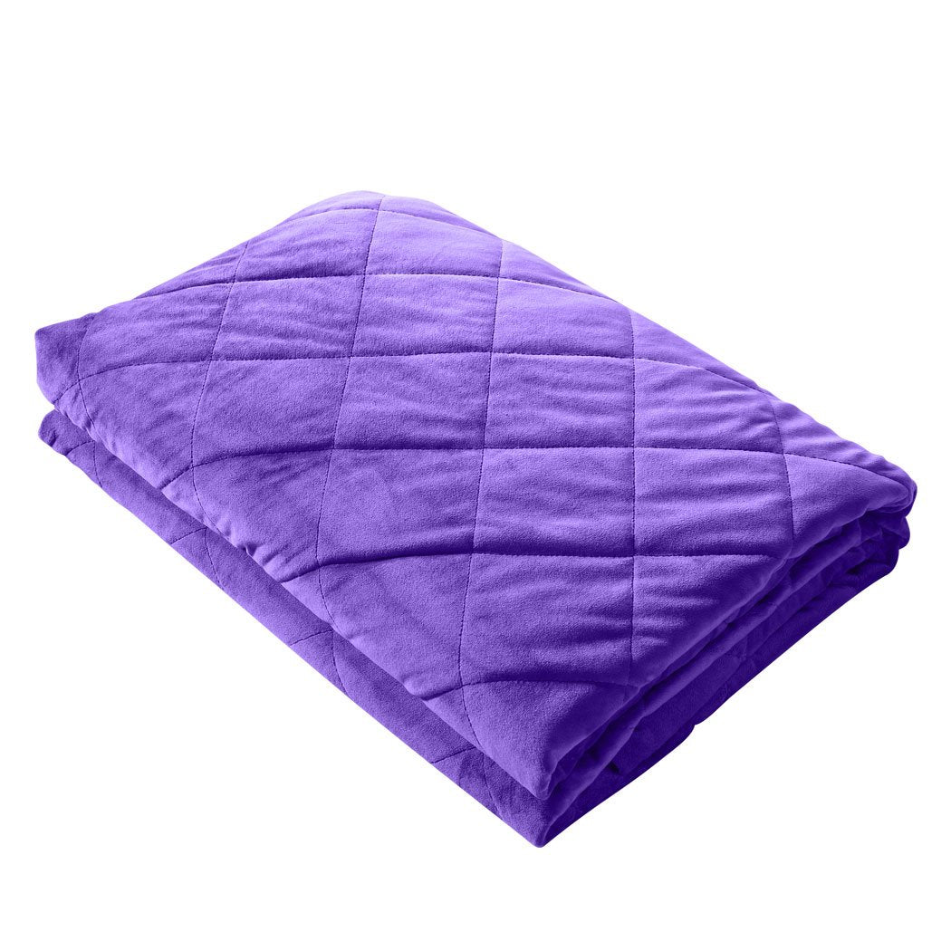 2KG Kids Anti Anxiety Weighted Blanket Gravity Blankets Purple Colour Dreamz