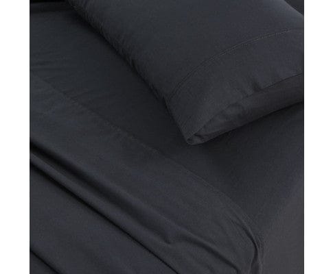 Elan Linen Bed Sheets Elan Linen 100% Egyptian Cotton Vintage Washed 500TC Sheets Set - Charcoal