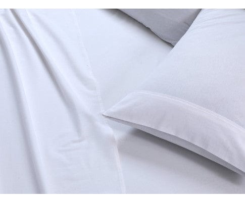 Elan Linen Bed Sheets Elan Linen 100% Egyptian Cotton Vintage Washed 500TC Sheets Set - White
