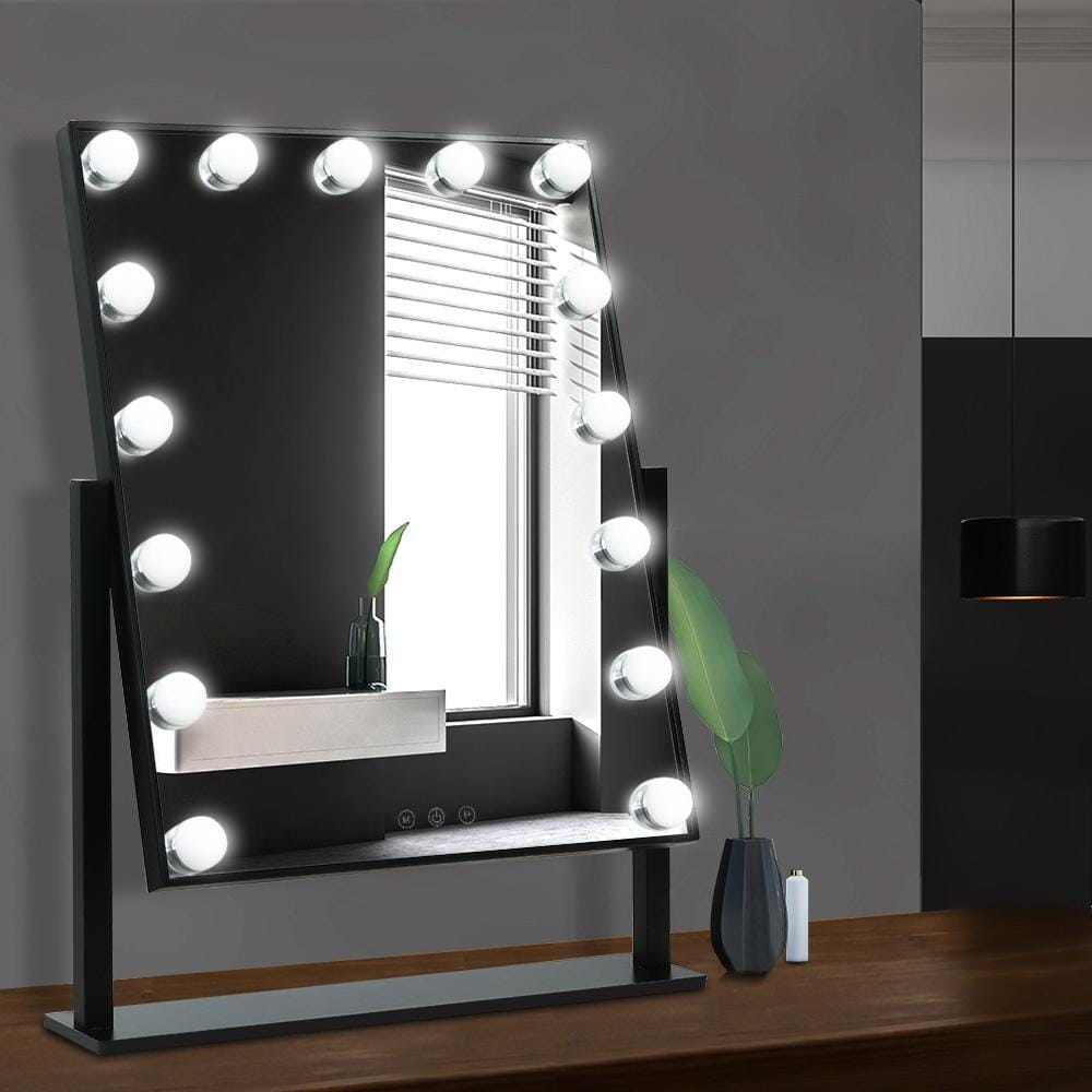 Embellir Mirror Hollywood Makeup Mirror Standing Mirror Tabletop Vanity 15 LED Bulbs