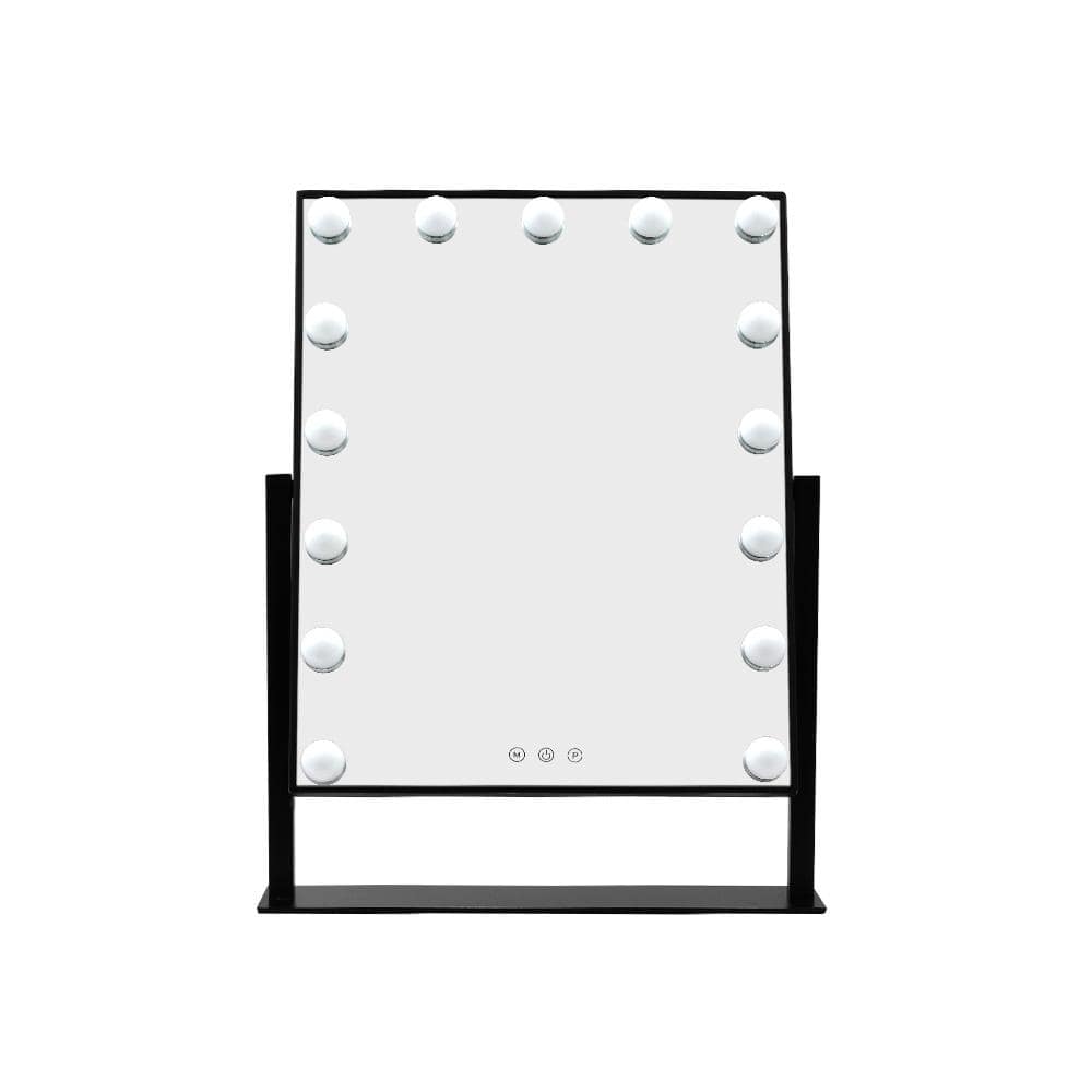 Embellir Mirror Hollywood Makeup Mirror Standing Mirror Tabletop Vanity 15 LED Bulbs