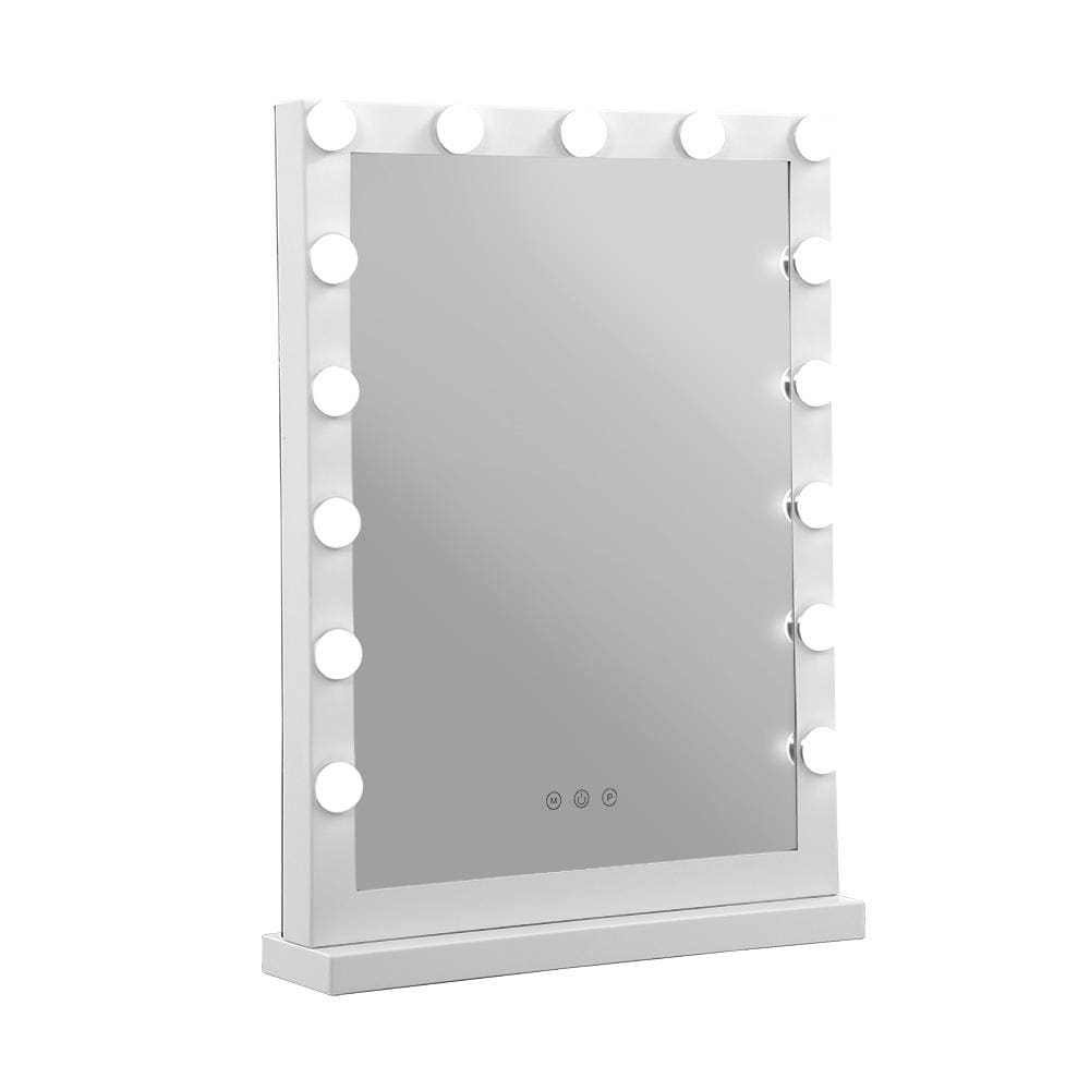 Embellir Mirror Hollywood Makeup Mirror With Light 15 LED Bulbs Vanity Lighted Stand