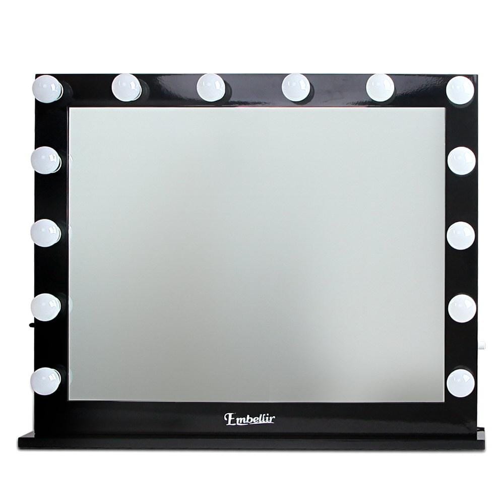 Embellir Mirror Make Up Mirror with LED Lights - Black