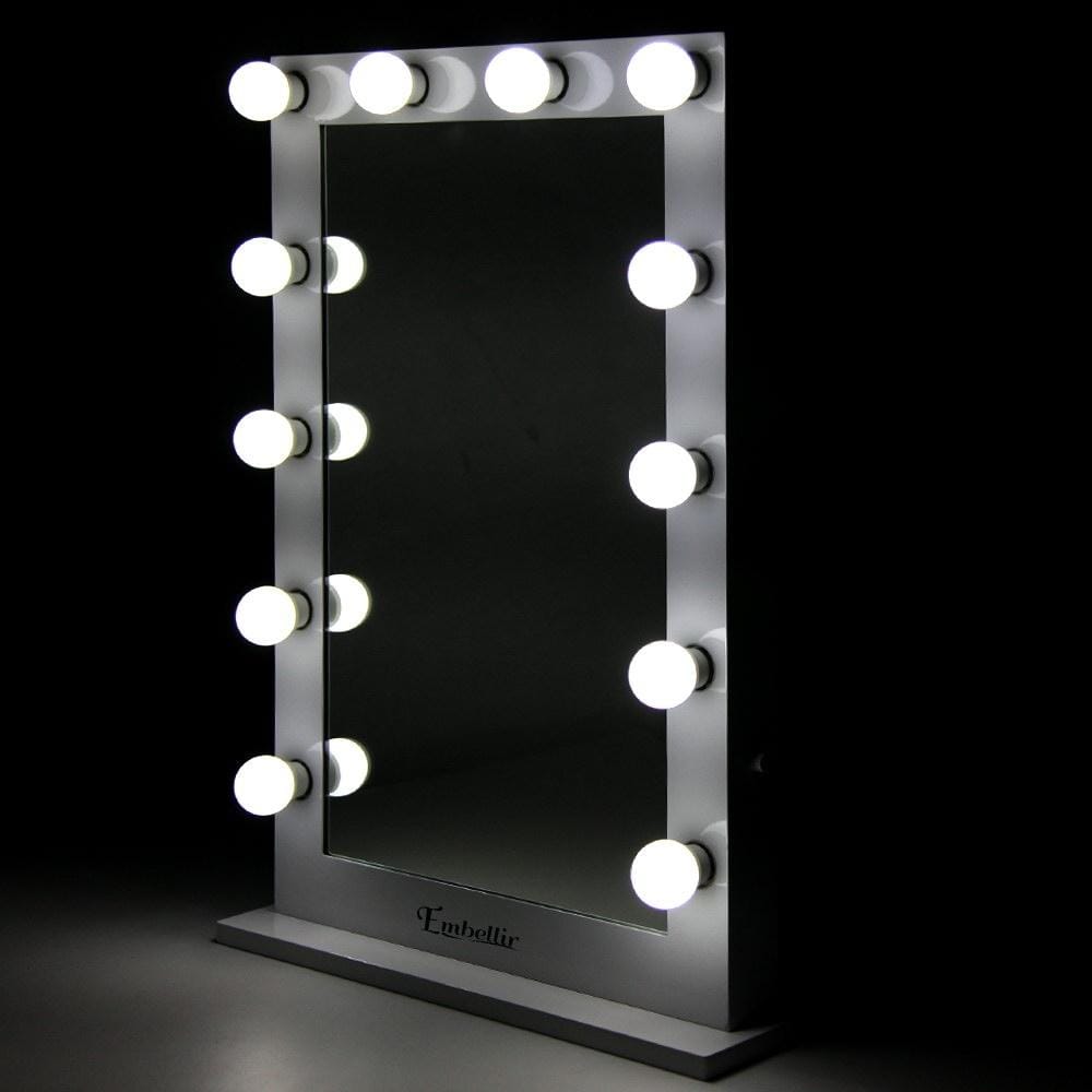 Embellir Mirror Make Up Mirror with LED Lights - White