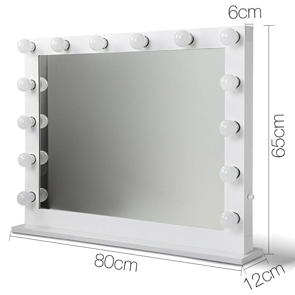 Embellir Mirror Make Up Mirror with LED Lights - White