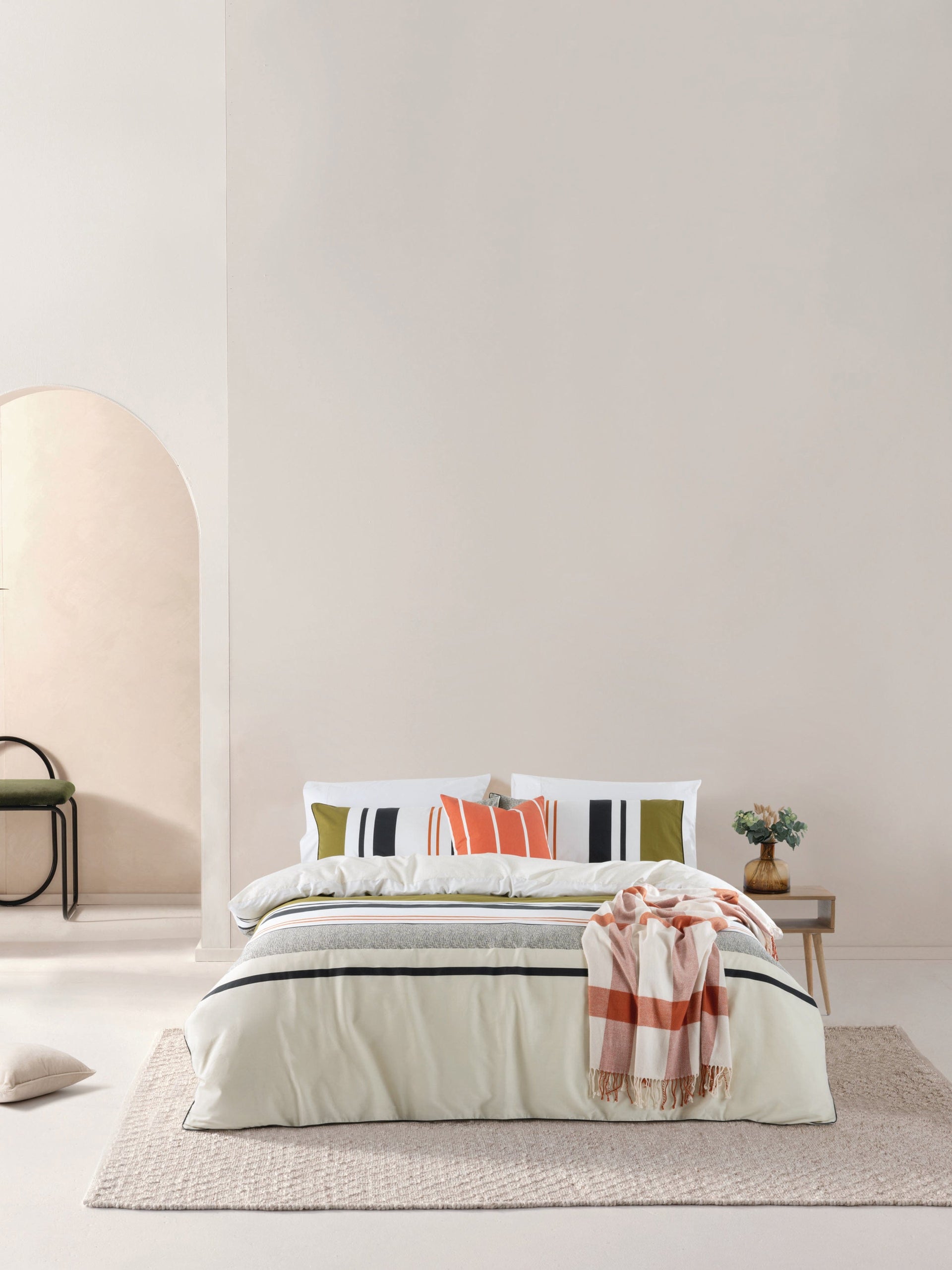 Espirit Quilt Cover Esprit Arden Grey Quilt Cover Set