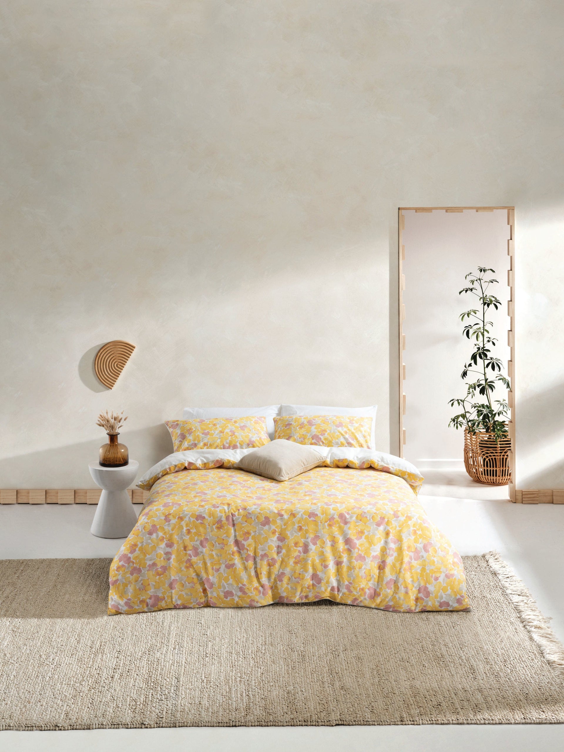 Espirit Quilt Cover Esprit Nikita Yellow Quilt Cover Set