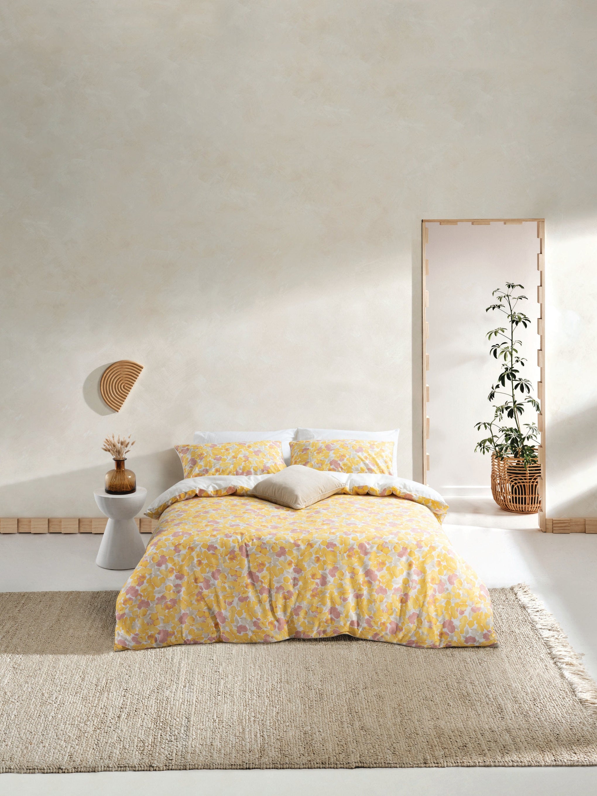 Espirit Quilt Cover Esprit Nikita Yellow Quilt Cover Set