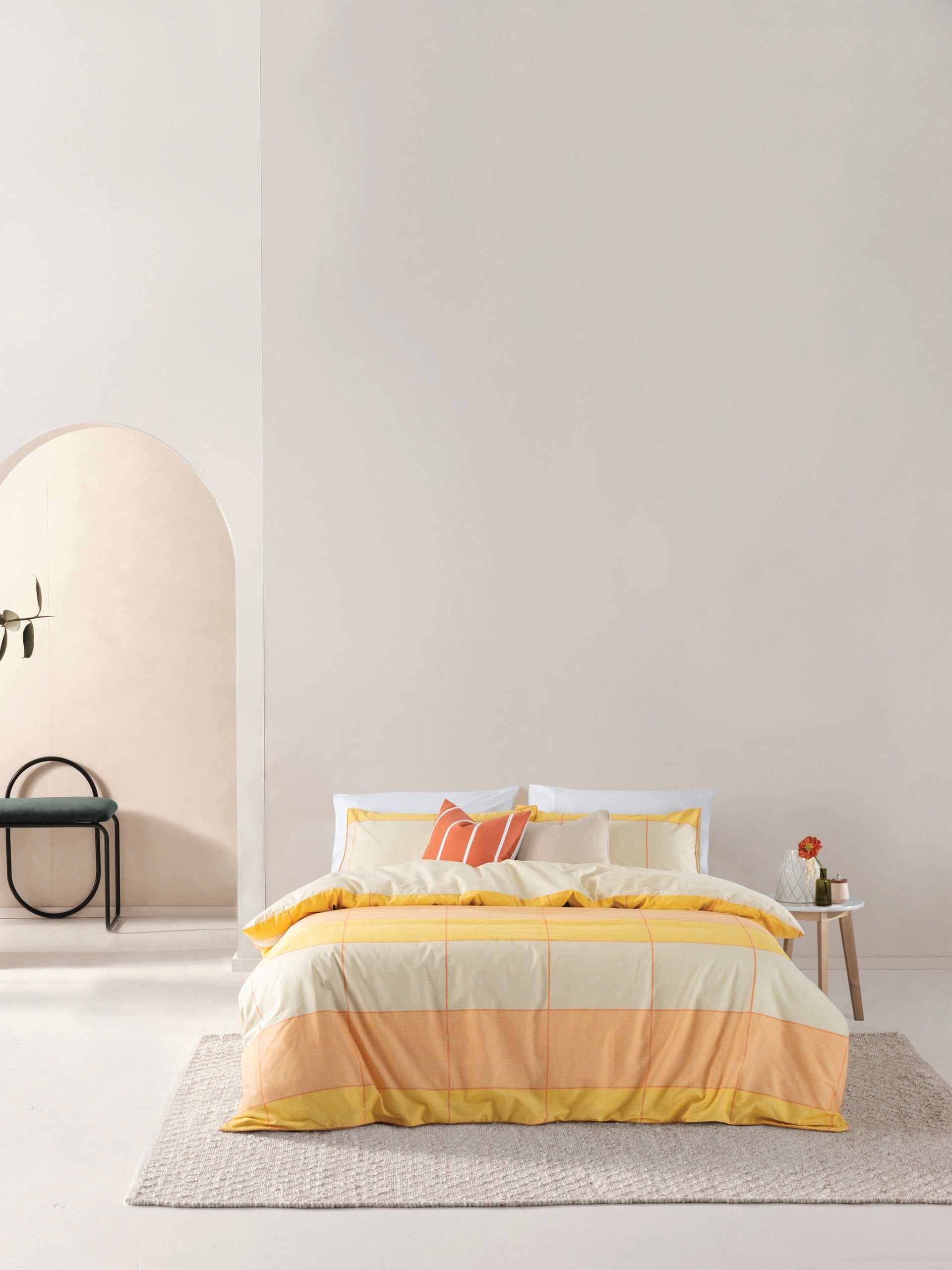 Espirit Quilt Cover Esprit Phoebe Melon Quilt Cover Set