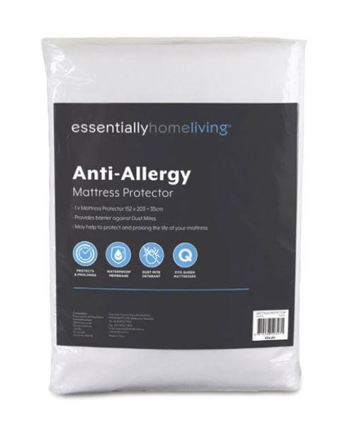 Essential Home Living Mattress Protector Essential Home Living ANTI ALLERGY WATERPROOF MATTRESS PROTECTOR