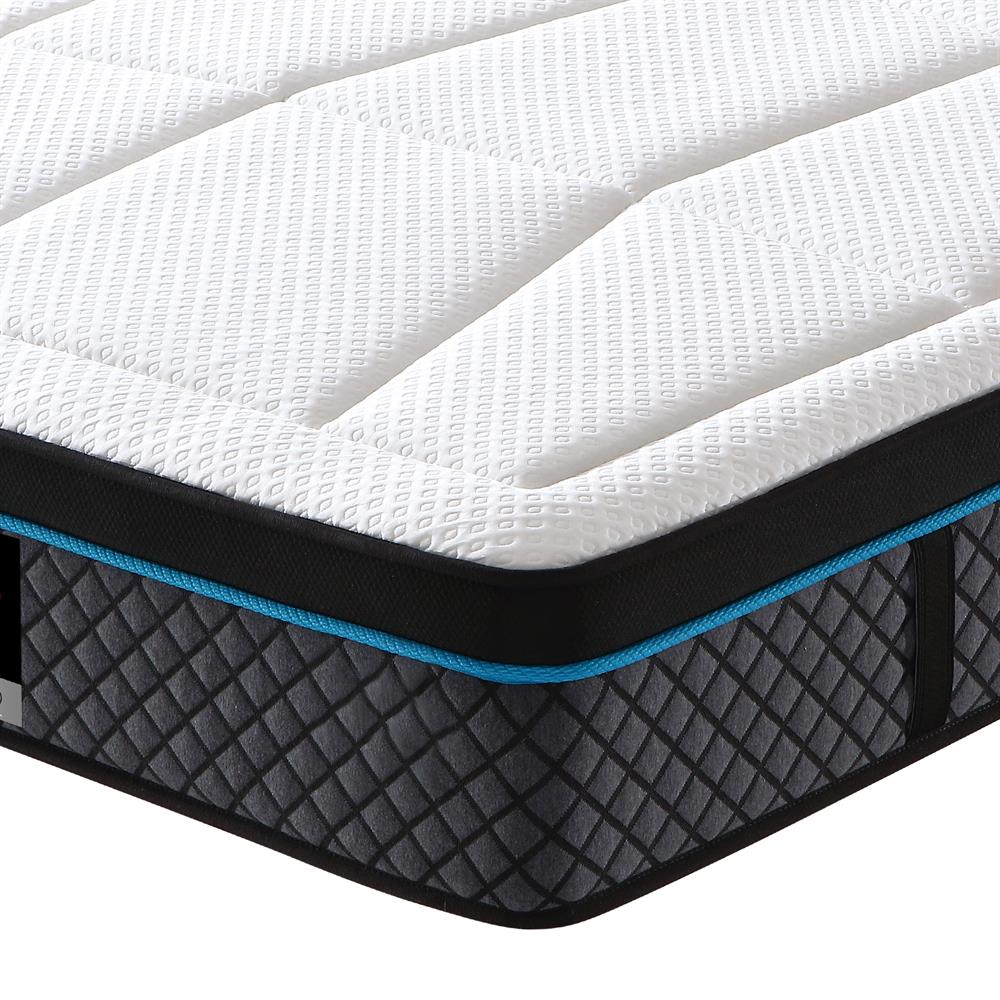 Coolmax Memory Foam 6 Zone Pocket Coil Soft Firmness Mattress Feather Comfort