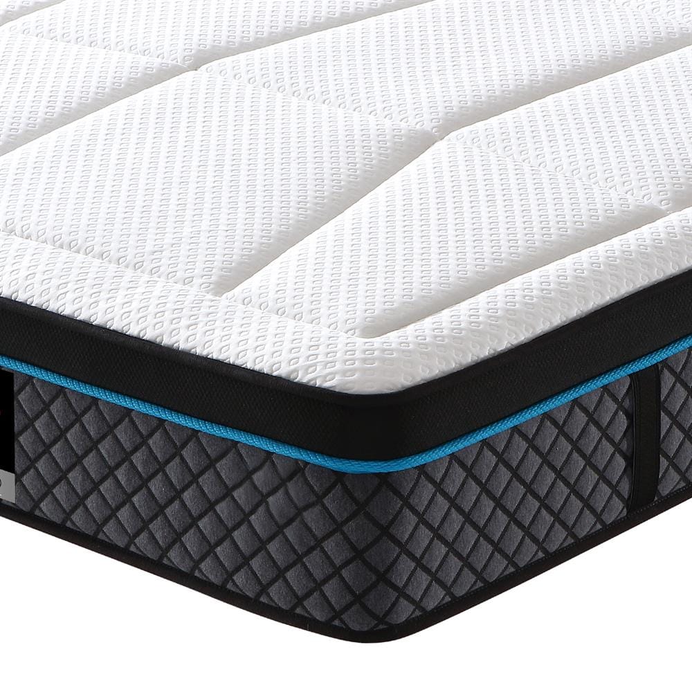 Feather Comfort Mattresses Coolmax Memory Foam 6 Zone Pocket Coil Soft Firmness Mattress