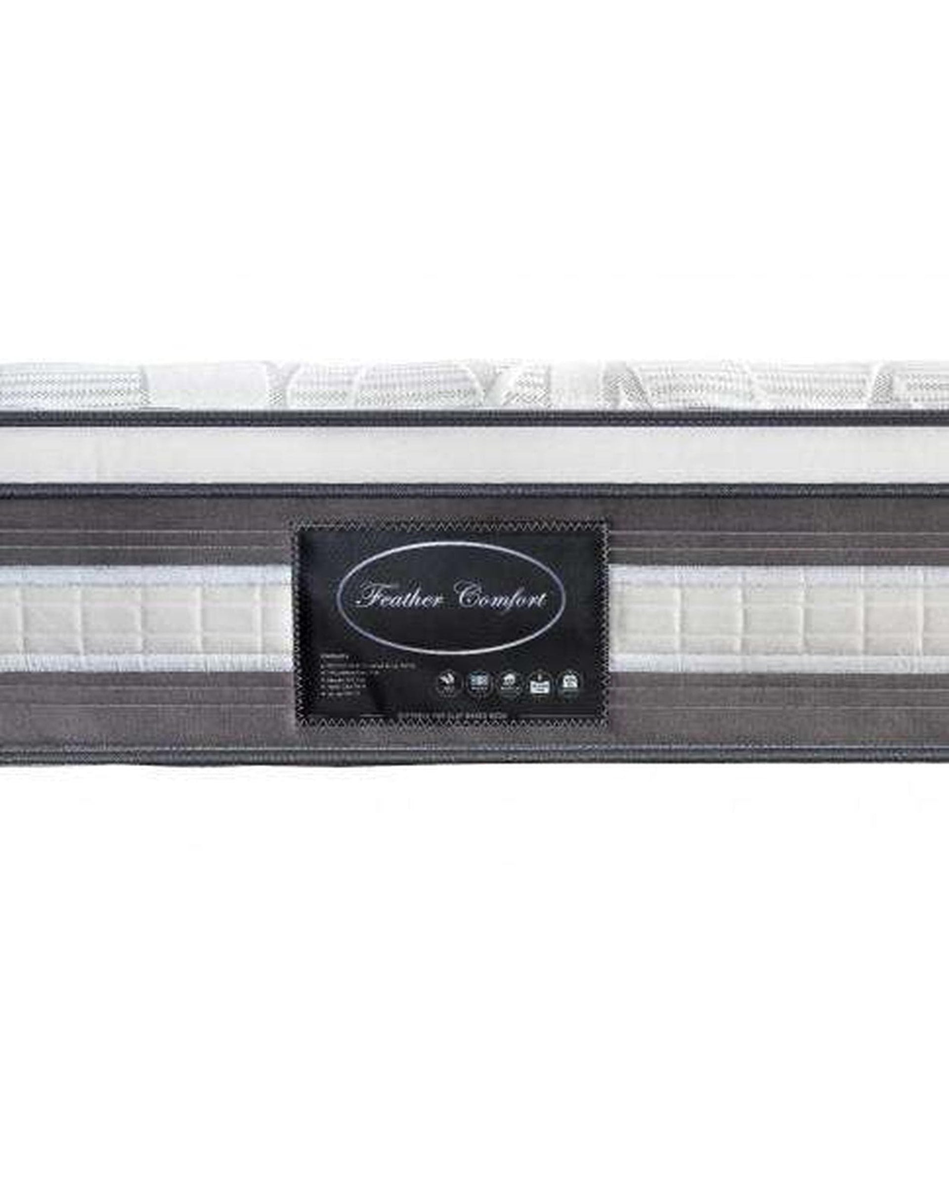 Feather Comfort Mattresses Premium Euro Top Pocket Spring Mattress - Medium/Firm