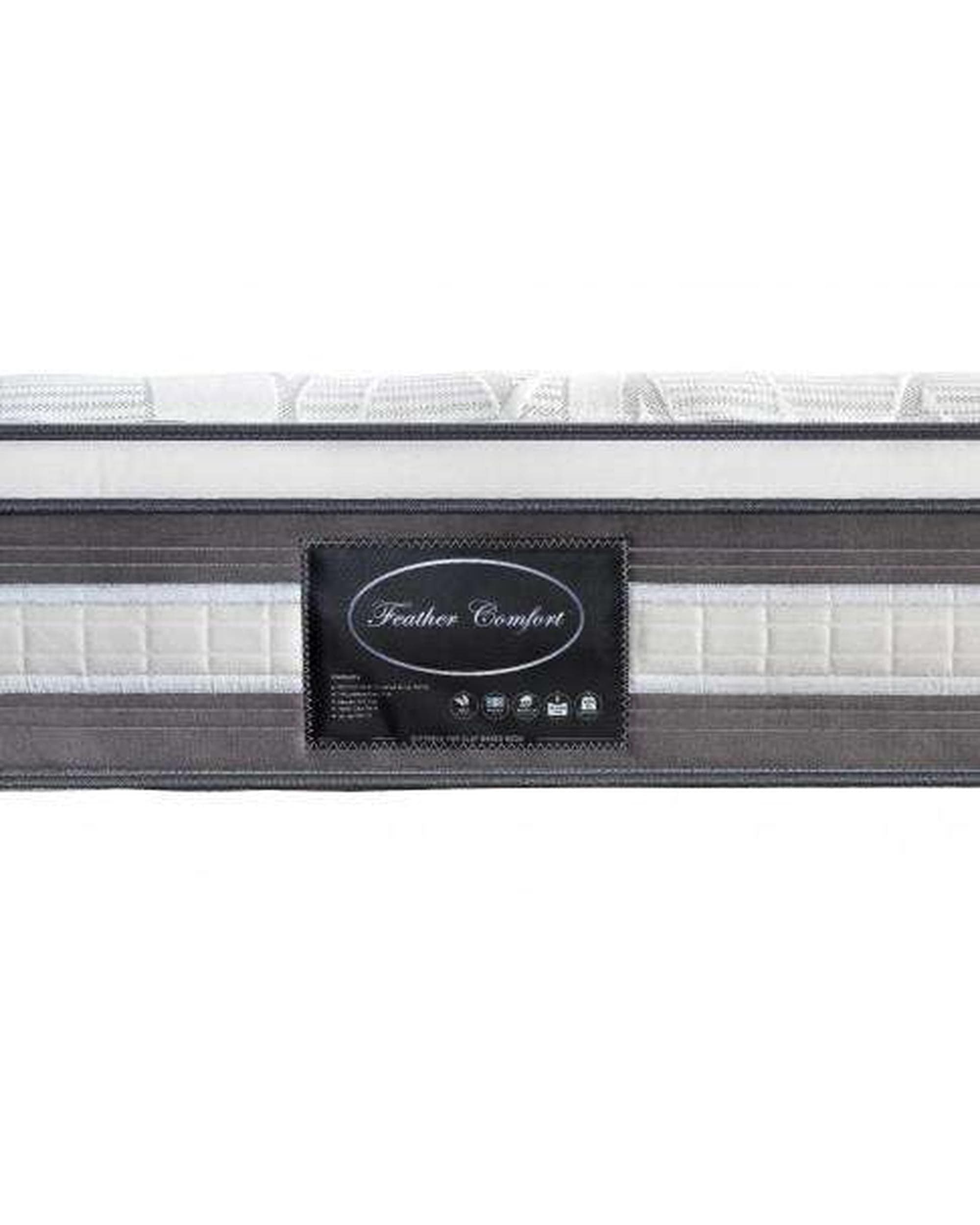 Feather Comfort Mattresses Premium Euro Top Pocket Spring Mattress - Medium/Firm