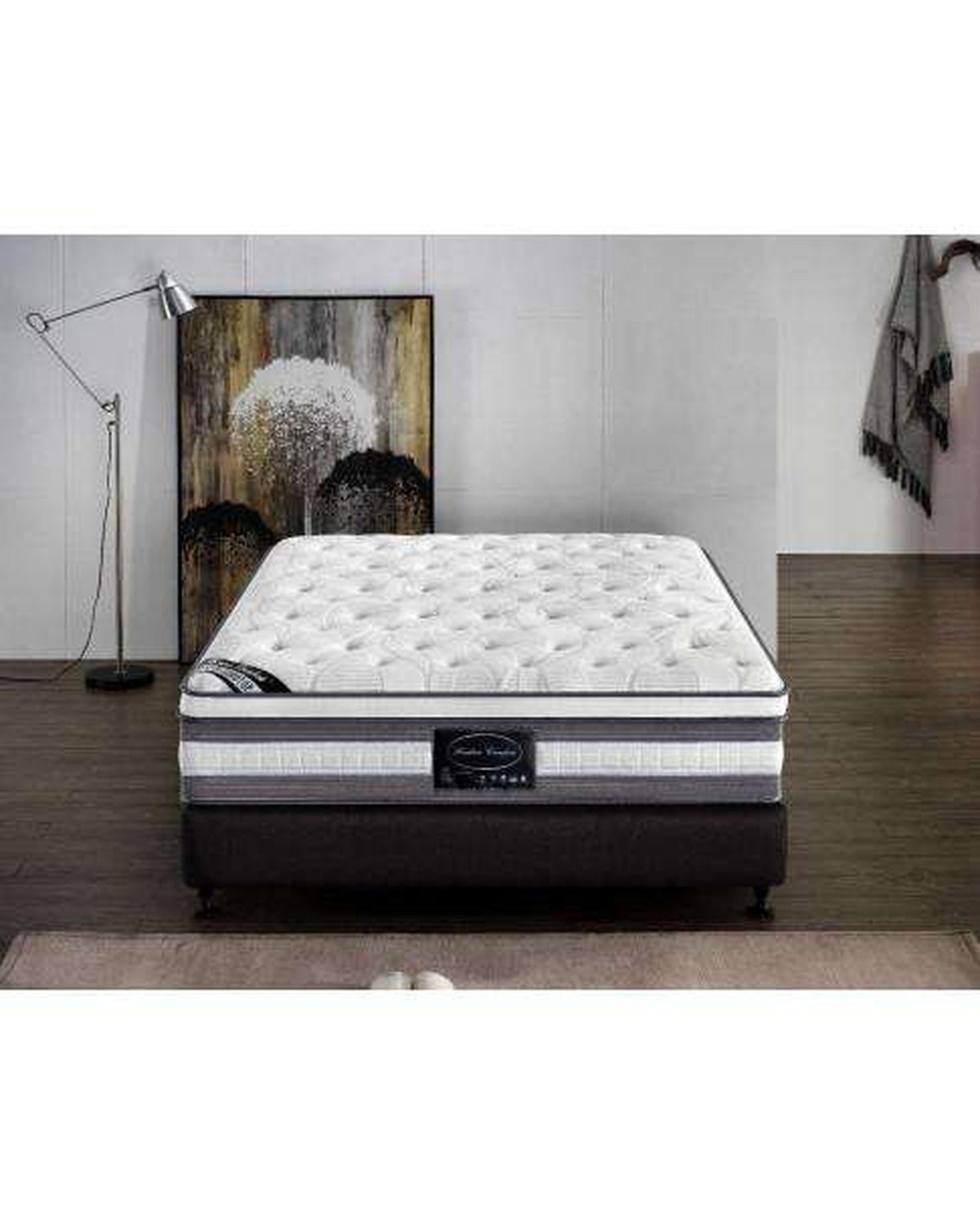 Feather Comfort Mattresses Premium Euro Top Pocket Spring Mattress - Medium/Firm