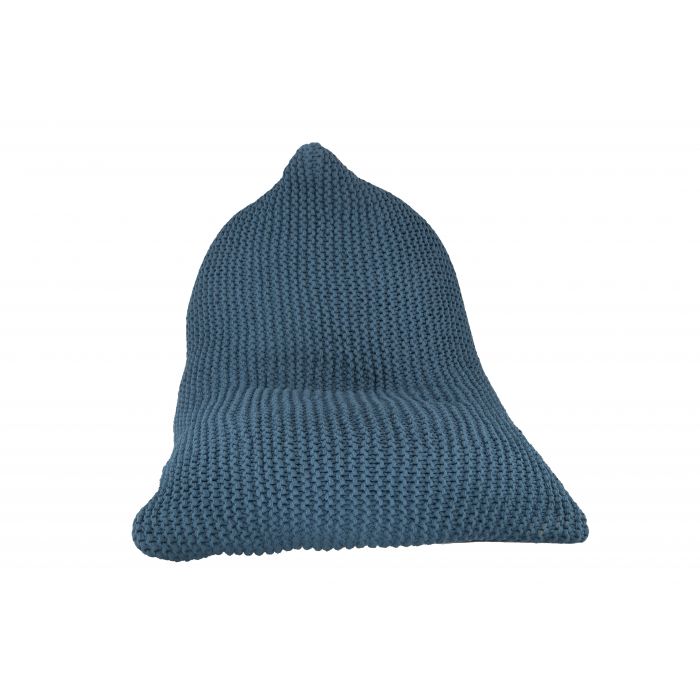 Ava Knitted Bean Bag TEAL Big Bedding Australia