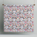 The Big Sleep Florent Blue Printed Microfibre 3pc Comforter Set The Big Sleep