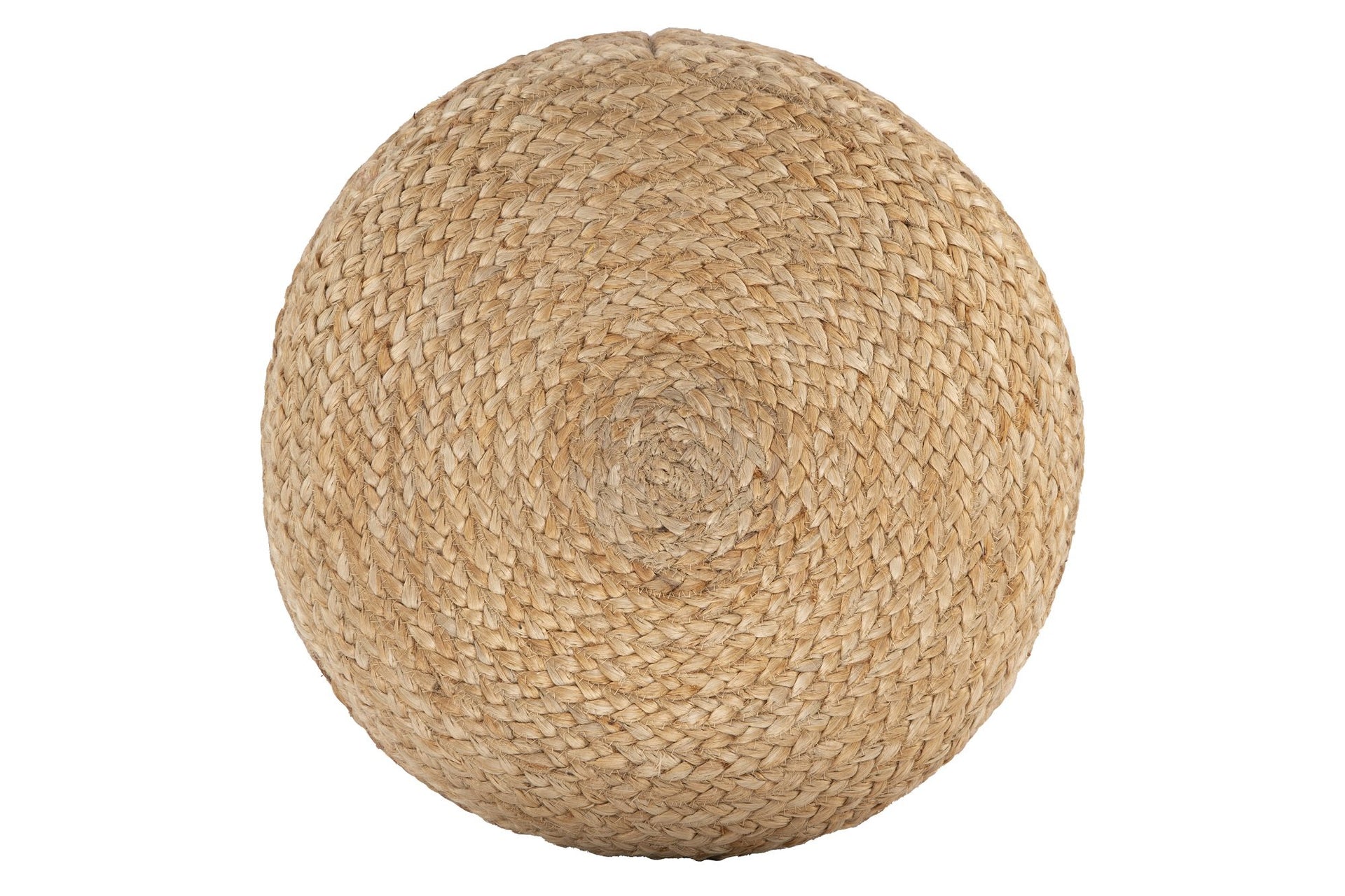 Ava Round Jute Pouf NATURAL Big Bedding Australia