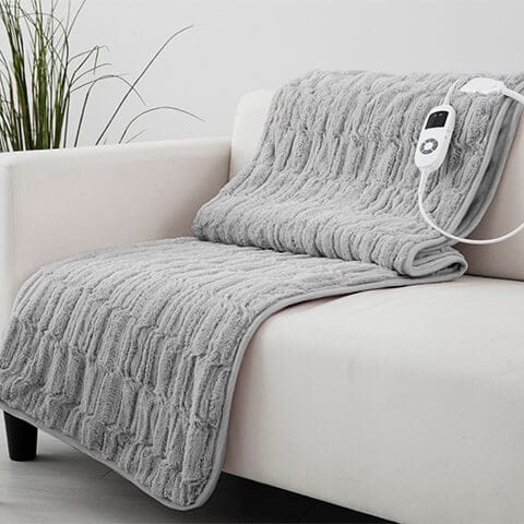 Gainsborough Electric Blanket Soft Grey Gainsborough Deluxe Faux Fur Heated Blanket