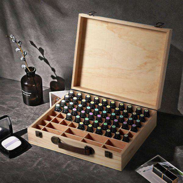 Essential Aromatherapy Oil Storage Box 70 LOTS Big Bedding Australia