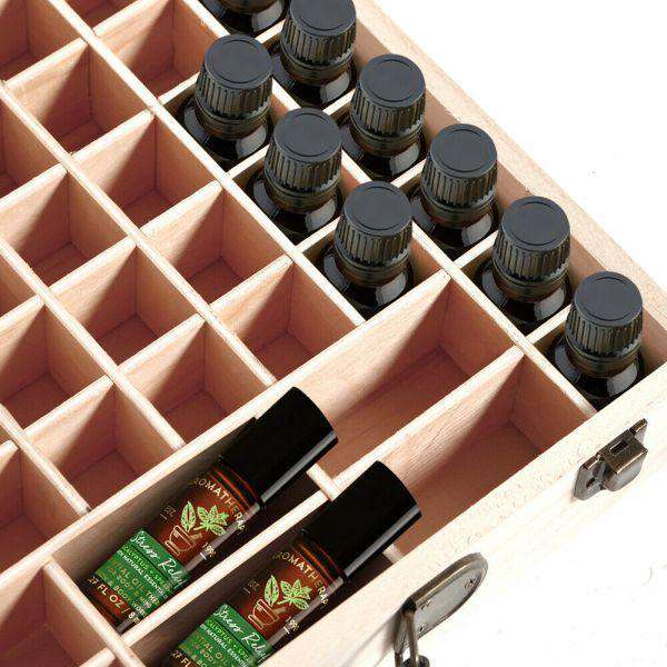 Essential Aromatherapy Oil Storage Box 70 LOTS Big Bedding Australia