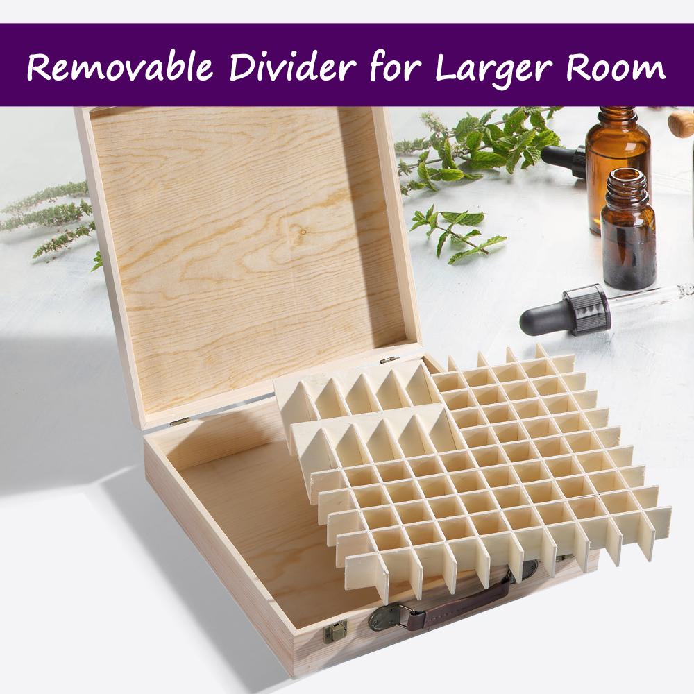 Essential Oil Storage Box Wooden 85 Slots Aromatherapy Container Organiser Case Big Bedding Australia